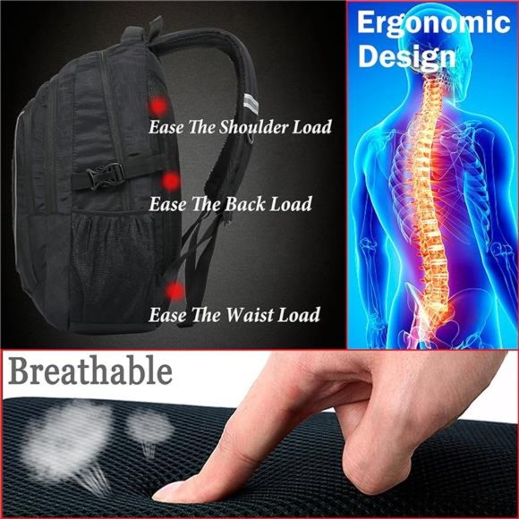 Backpack Bookbag for  Travel Business Hiking Fit Laptop Up to 15.6 Inch main image 6